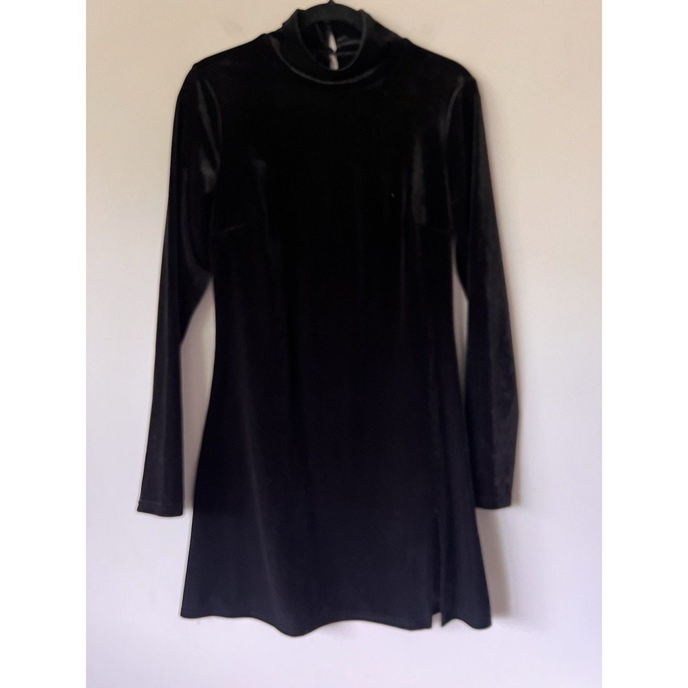 Reformation Black Velvet Libra Women's Dress, Size Medium LBD Party Cocktail
